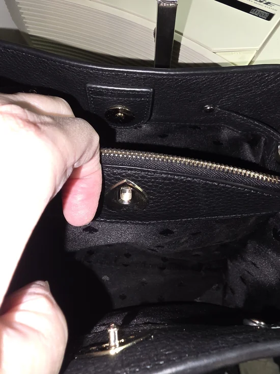 kate spade Marti Gingham Plaid Drawstring Bucket Bag - Picture 5 of 13